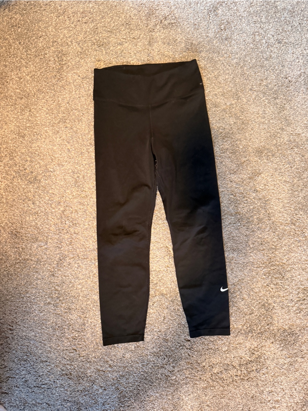 Nike Women’s Black Leggings with White Swoosh